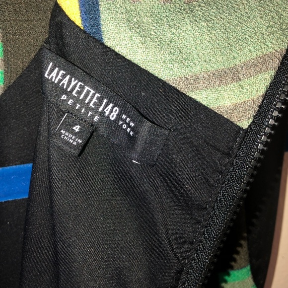 Lafayette 148 New York Cubism Geometric Dress - Picture 7 of 8